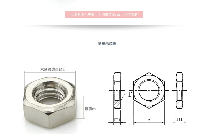 镀锌六角螺母加工定制