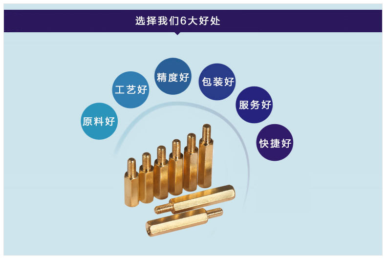 单头六角铜柱批发